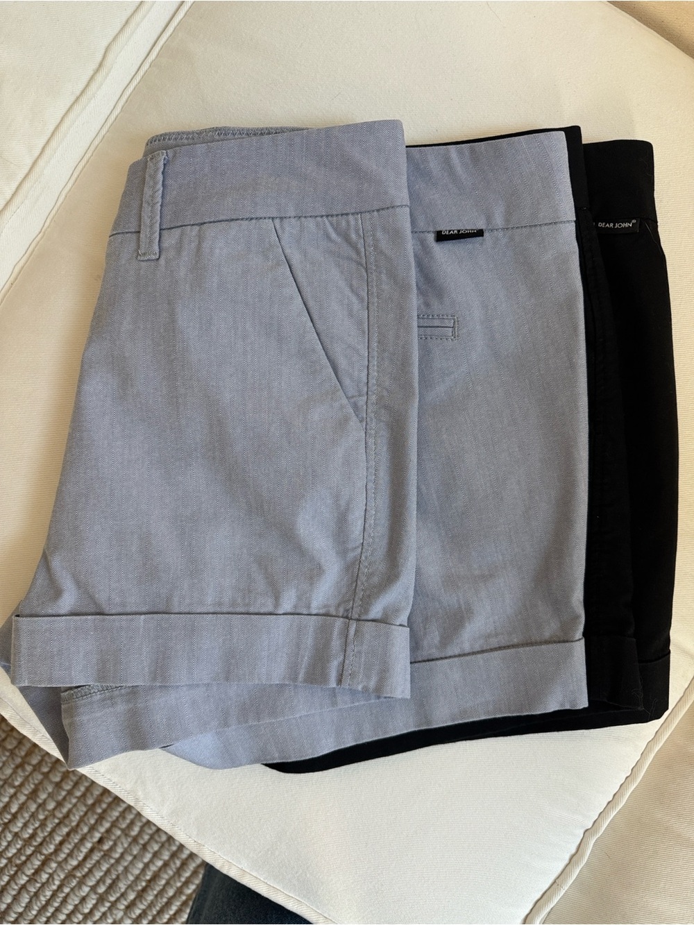 Dear John Bundle -  Black and Lt Blue Hampton Shorts Size 31 - Picture 4 of 12
